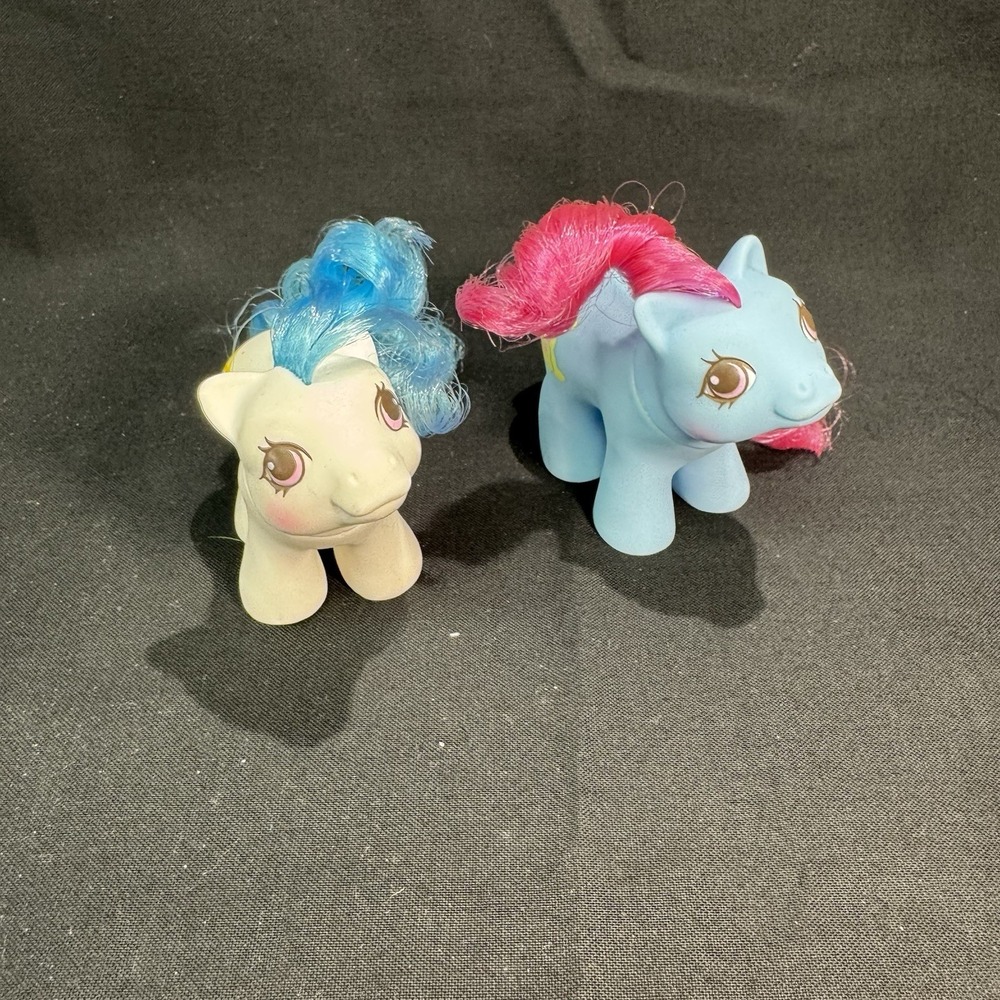 My Little Pony Lot Of 9 Small 3" Ponies 2 Marked 1985 & 1987 - Picture 7 of 16